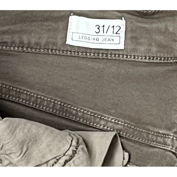 Gap 1969 Women’s 12 Brown Jegging Jean Mid Rise Stretch Denim Legging Minimalist - Picture 6 of 7